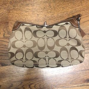 Coach signature clutch
